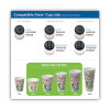 Perfectouch Paper Hot Cups And  Lids Combo, 10 Oz, Multicolor, 50 Cups/Lids/Pack