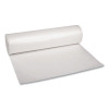 Recycled Low-Density Polyethylene Can Liners, 60 Gal, 1.1 Mil, 38" x 58", Clear, Perforated, 10 Bags/Roll, 10 Rolls/Carton