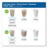 Perfectouch Paper Hot Cups, 8 Oz, Coffee Haze Design, 50/Pack