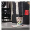 Perfectouch Paper Hot Cups, 8 Oz, Coffee Haze Design, 25/Sleeve, 20 Sleeves/Carton