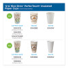 Perfectouch Paper Hot Cups, 12 Oz, Coffee Haze Design, 50/Pack