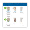Perfectouch Paper Hot Cups And Lids Combo, 12 Oz, Multicolor, 50 Cups/Lids/Pack