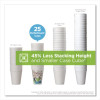 Perfectouch Paper Hot Cups, 12 Oz, Coffee Haze Design, 25/Sleeve, 20 Sleeves/Carton