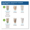 Perfectouch Paper Hot Cups, 12 Oz, Coffee Haze Design, 25/Sleeve, 20 Sleeves/Carton