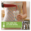 Perfectouch Paper Hot Cups, 12 Oz, Coffee Haze Design, 25/Sleeve, 20 Sleeves/Carton