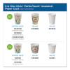Perfectouch Paper Hot Cups, 16 Oz, Coffee Haze Design, 25/Sleeve, 20 Sleeves/Carton