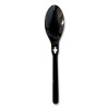 Spoon Wego Polystyrene, Spoon, Plastic, Black, 1,000/Carton