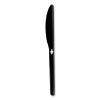 Knife Wego Polystyrene Utensils, Knife, Plastic, Black, 1,000/Carton
