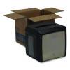 Tabletop Napkin Dispenser, 7.6 x 6.1 x 7.2, Stainless Black