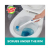 Disposable Toilet Scrubber Refill, Blue/White, 10/Pack