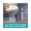 Toilet Scrubber Starter Kit, 1 Handle And 5 Scrubbers, White/Blue