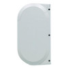 Compact Vertical Double-Roll Coreless Tissue Dispenser, 14.06 x 6.69 x 8.19, White