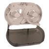 Twin Jumbo Roll Bath Tissue Dispenser, 19.29 X 5.51 X 11.83, Smoke/Gray