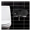Twin Jumbo Roll Bath Tissue Dispenser, 19.29 X 5.51 X 11.83, Smoke/Gray