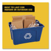 Stacking Recycle Bin, 18 Gal, Polyethylene, Blue