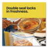 Zipper Food Storage Plastic Sandwich Bags, 6.63 x 5.88, Clear, 50 Bags/Box, 12 Boxes/Carton