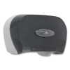 Two-Roll Bathroom Tissue Dispenser, 13.56 x 5.75 x 8.63, Smoke