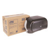 Twin Standard Roll Bath Tissue Dispenser, 12.75 x 5.57 x 8.25, Smoke