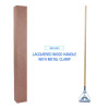 Quick Change Metal Head Mop Handle For No. 20 And Up Heads, 62", Natural
