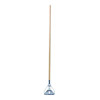 Quick Change Metal Head Mop Handle For No. 20 And Up Heads, 62", Natural