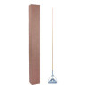 Quick Change Metal Head Mop Handle For No. 20 And Up Heads, 62", Natural