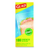 Fold Top Food Storage Plastic Sandwich Bags, 6.5 x 5.5, Clear, 180 Bags/Box, 12 Boxes/Carton