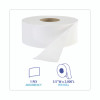Jrt Jr. Bath Tissue, Jumbo, Septic Safe, 1-Ply, 3.3" x 2,000 Ft, White, 12 Rolls/Carton