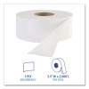 Jrt Jr. Bath Tissue, Jumbo, Septic Safe, 1-Ply, 3.3" x 2,000 Ft, White, 12 Rolls/Carton