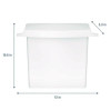 Sanitary Napkin Receptacle With Rigid Liner, Plastic, White