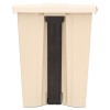Legacy Step-On Receptacle, 18 Gal, Polyethylene, Beige