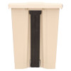 Legacy Step-On Receptacle, 18 Gal, Polyethylene, Beige