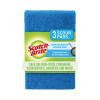 Non-Scratch Scour Pads, 3 x 6, Blue, 10/Carton