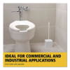 Commercial-Grade Toilet Bowl Brush, 10" Handle, White