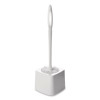 Commercial-Grade Toilet Bowl Brush, 10" Handle, White