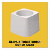 Commercial-Grade Toilet Bowl Brush Holder, White