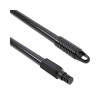 Fiberglass Broom Handle, Nylon Plastic Threaded End, 1" Dia x 60", Black