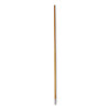 Lacquered-Wood Threaded-Tip Broom/Sweep Handle, 0.94" Dia x 60", Natural