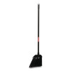 Angled Lobby Broom, Poly Bristles, 35" Length, Black