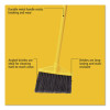 7920014588208, Angled Large Broom, 46.78" Handle, Gray/Yellow