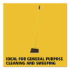 7920014588208, Angled Large Broom, 46.78" Length, Gray/Yellow