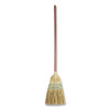 Corn-Fill Broom, Corn Fiber Bristles, 38" Overall Length, Blue