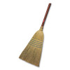 Corn-Fill Broom, Corn Fiber Bristles, 38" Overall Length, Blue