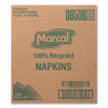 100% Recycled Luncheon Napkins, 1 Ply, 11.4 x 12.5, White, 400/Pack, 6 Packs/Carton