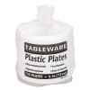Plastic Dinnerware, Plates, 6" Dia, White, 125/Pack