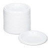 Plastic Dinnerware, Plates, 6" Dia, White, 125/Pack
