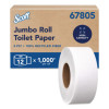 Essential 100% Recycled Fiber Jrt Bathroom Tissue For Business, Septic Safe, 2-Ply, 3.55" x 1,000 Ft, White, 12 Rolls/Carton