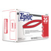 Double Zipper Storage Bags, 2 Gallon, 15" x 13", Clear, 100/Carton