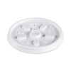 Plastic Lids For Foam Containers, Vented, Fits 3.5 Oz To 6 Oz, White, 100/Pack, 10 Packs/Carton