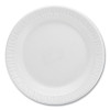Quiet Classic Laminated Foam Dinnerware Plates, 6" Dia, White, 125/Pack, 8 Packs/Carton