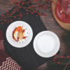 Mediumweight Foam Dinnerware, Plate, 6" Dia, White, 125/Pack